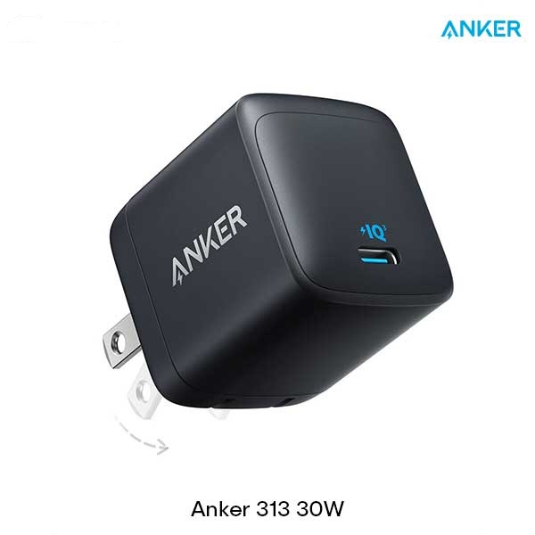 Anker 313 GaN 30W PIQ 3.0 Foldable Fast Charging Adapter