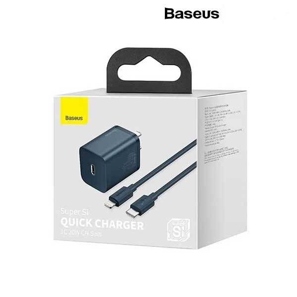 Baseus Super Si Pro Quick Charger 1C 20W with Lightning Cable - Image 2